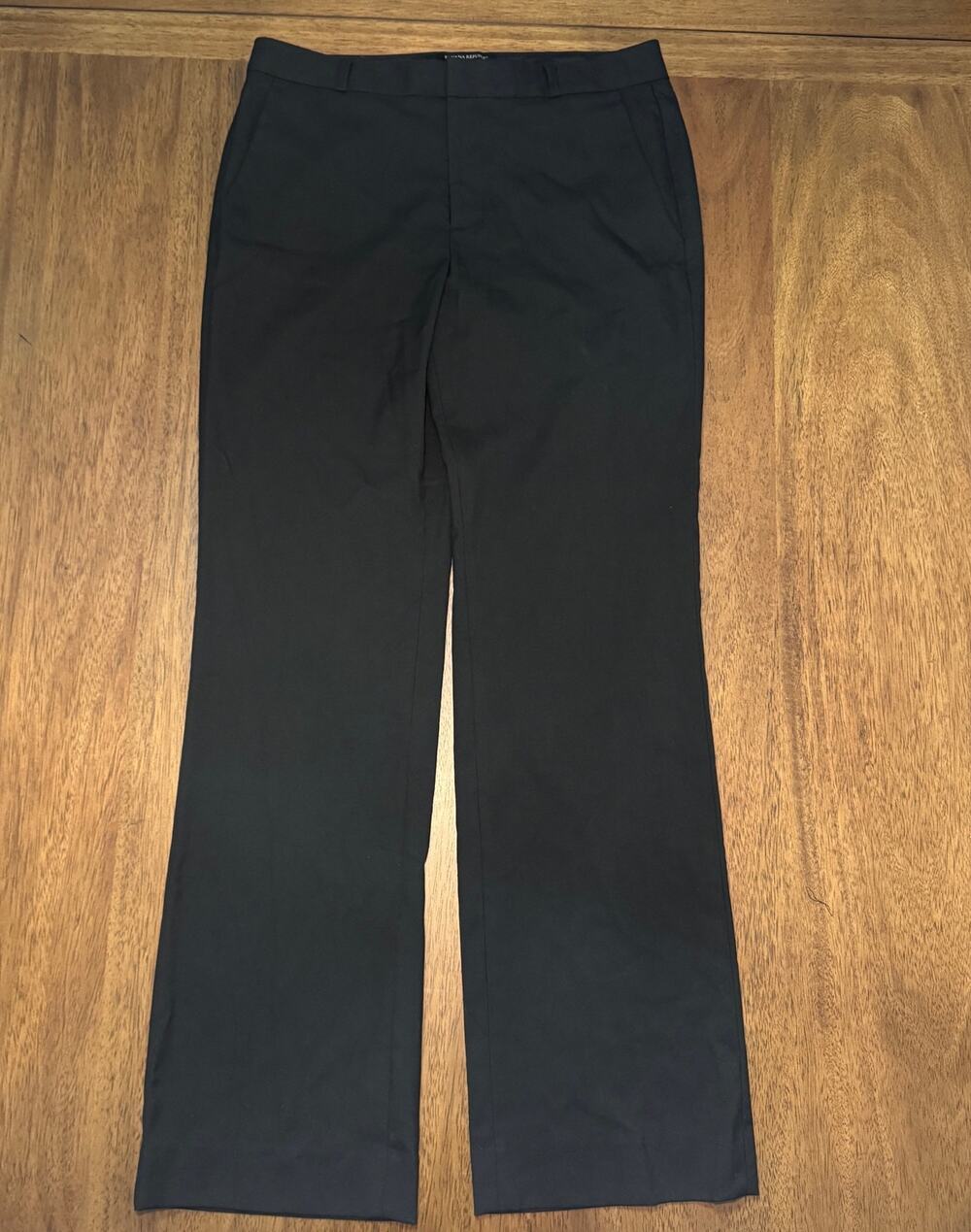 Banana Republic Factory Logan Curvy Fit Pants Womens 8 Black Dress Trousers